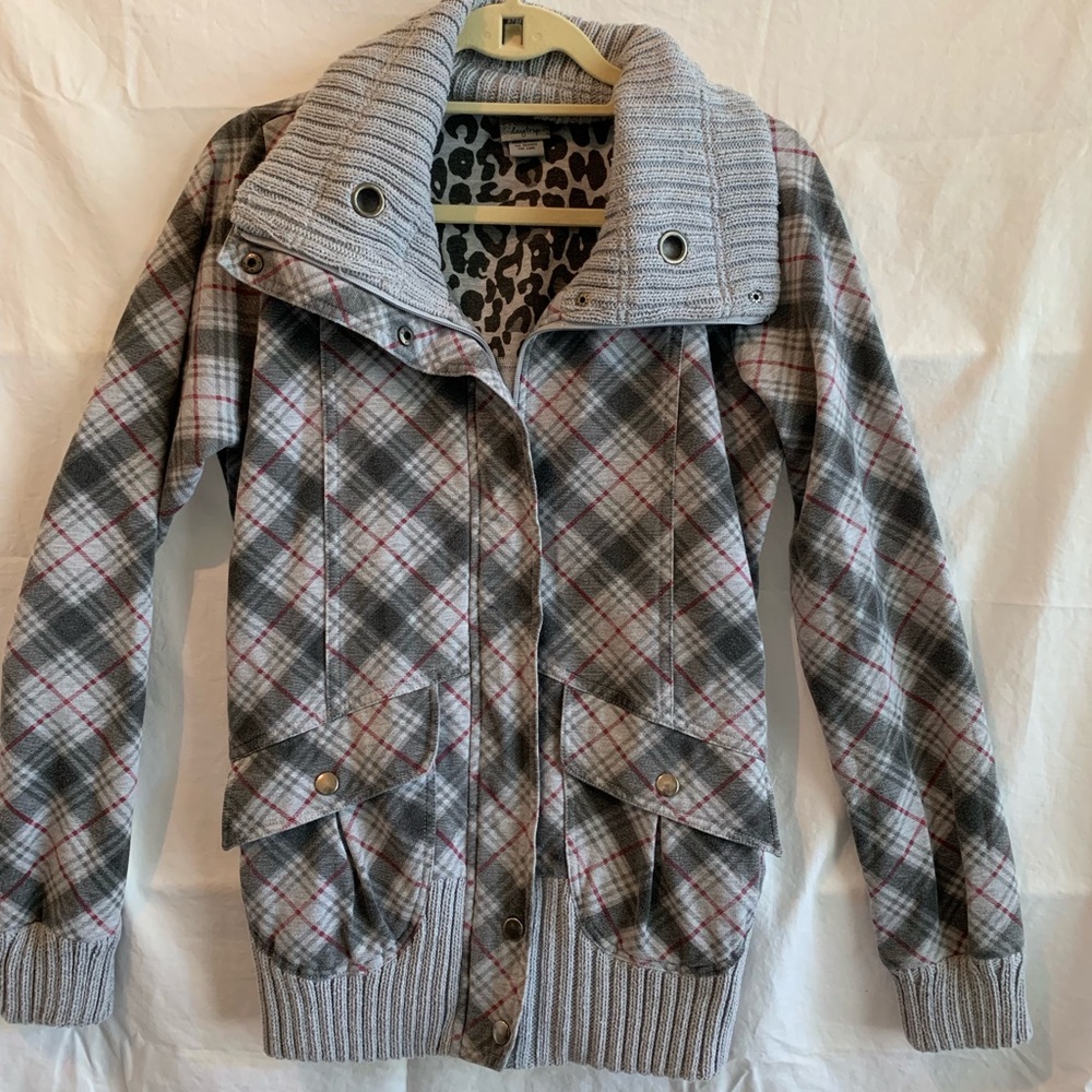 Daytrip plaid zip up jacket